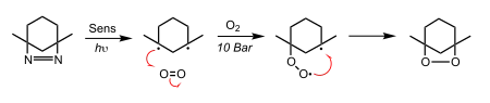 Azide photolysis oxygen trapping