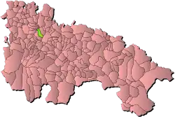 Location within Rioja Alta (La Rioja).