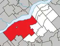 Location within Bécancour RCM.