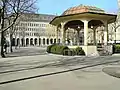 Musikpavillon and SNB building