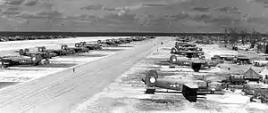 Consolidated B-24 Liberator on Kwajalein in June 1944