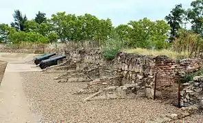 Embrasures and cannons in position over the Trinidad Gate