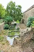 Moat between the bastion and the old defensive wall