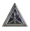 Chaplain Rank Badge - Chrome and Enamel