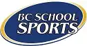 BC School Sports Logo (Description: A 45 degree dark blue oval with the text "BC School Sports" inside of it)