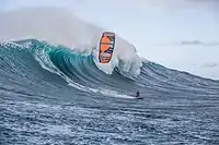 Jesse Richman big wave riding - photo by Pierre Bouras