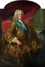 The Comte de Maurepas wearing the sash of the Order of the Holy Spirit, painted c. 1732-35