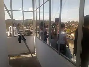 Visitors of Open House Brno at BVV Trade Fairs Brno view tower, 2018