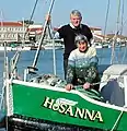 Bill & Laurel Cooper aboard "Hosanna"