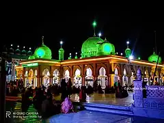 His dargah or mazar in Nagpur, India (21°6′53.05″N 79°7′23.38″E﻿ / ﻿21.1147361°N 79.1231611°E﻿ / 21.1147361; 79.1231611)