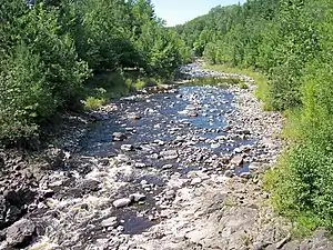 The Bad River in Copper Falls State Park