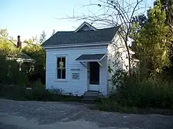 Old post office in Bagdad Village Historic District