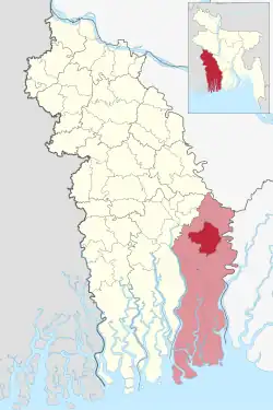 Location of Bagerhat