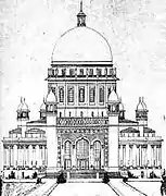 Design for Baháʼí temple in Tehran.