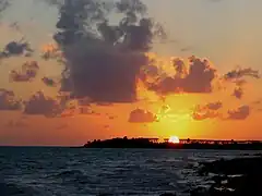 Sunset through the Old Bridge