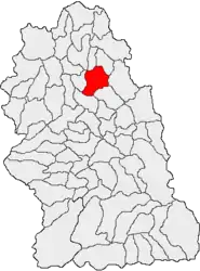 Location in Hunedoara County