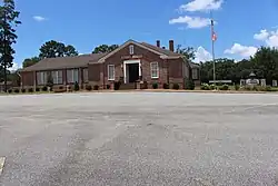 Baker County Courthouse, a former building of the Baker County High School