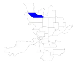 Location within the city of Spokane