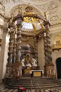 Baroque Solomonic Composite of the baldaquin in the Church of the Val-de-Grâce, Paris, by François Mansart or Gabriel Le Duc, 1634-1667