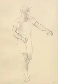 Sketch for the portray of Hødur