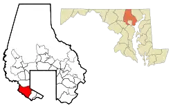 Location of Catonsville, Maryland