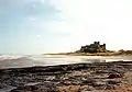 Beach and castle, looking south