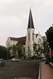 Bandung Cathedral, designed by Wolff Schoemaker