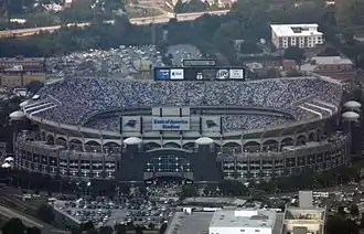 Bank of America Stadium in Charlotte, home of the Carolina Panthers and Charlotte FC