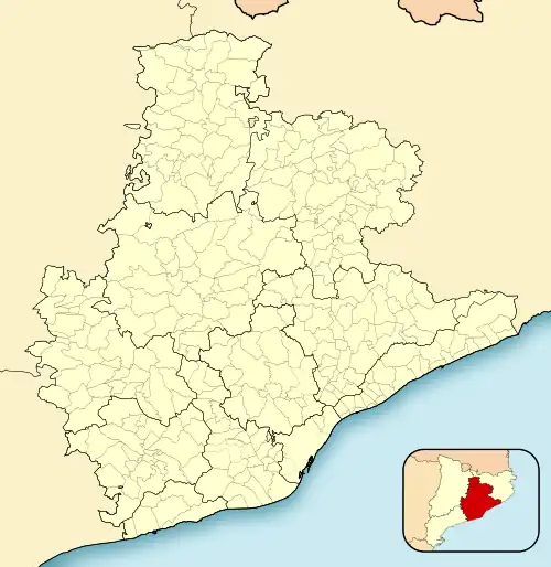 Òdena is located in Province of Barcelona