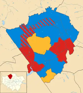 Barnet 2002 results map