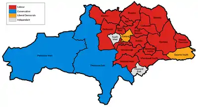 2003 results map