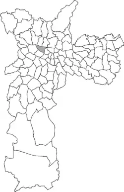 Location in the city of São Paulo