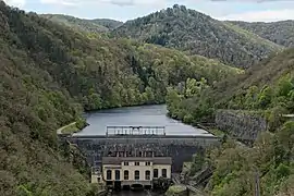 The Queuille dam in Vitrac