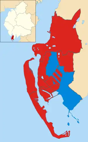 2011 results map