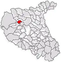 Location in Vrancea County