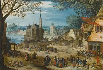 Kermesse of Oudenarde, by Bartholomeus Grondonck, 1617