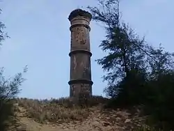 Pillar at Baruva, constructed to commemorate a 1917 shipping accident