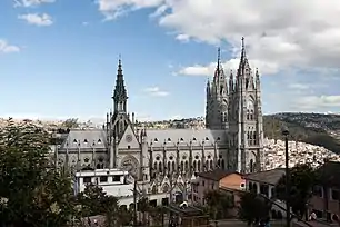 The Basílica looking east