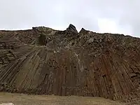 Basalt columns of Porto Santo, Archipelago of Madeira