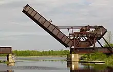 Bascule railway bridge