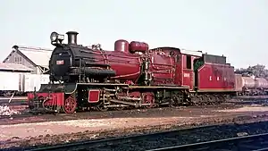 No. 2507 at Tabora depot, Tanzania, in 1968