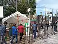 Basilica of Our Lady of Guadalupe CDMX - sprinkling of holy water