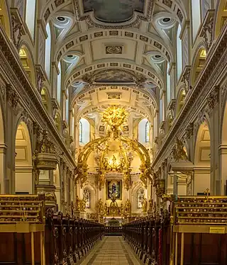 Notre-Dame de Québec Cathedral, Quebec City, Canada, in the Italian Baroque style