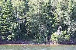 Path to the Basswood Island quarry