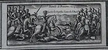 Walter III of Châtillon at the battle of Bouvines.