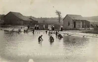 c. 1919 postcard depicting Ellison Bay