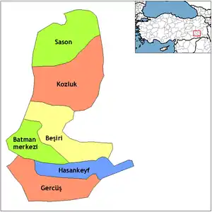 Districts of Batman