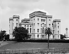 Photograph of the Old Louisiana State Capitol, a Gothic style building