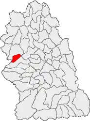 Location in Hunedoara County