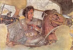 Detail of Alexander Mosaic, depicting Alexander the Great, c. 100 BC, Pompeii